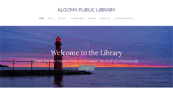 Desktop Screenshot of algomapubliclibrary.org